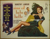 z501 LULU BELLE half-sheet movie poster R53 sexy Dorothy Lamour!