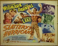 z739 SLATTERY'S HURRICANE half-sheet movie poster '49 Veronica Lake
