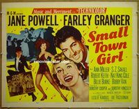 z742 SMALL TOWN GIRL style B half-sheet movie poster '53 Jane Powell