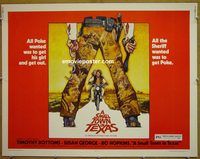 z743 SMALL TOWN IN TEXAS half-sheet movie poster '76 Timothy Bottoms