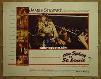 z763 SPIRIT OF ST LOUIS half-sheet movie poster '57 Jimmy Stewart