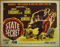 z766 STATE SECRET style B half-sheet movie poster '50 Fairbanks Jr, Johns