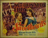 z790 SWEETHEARTS half-sheet movie poster '38 Jeanette MacDonald, Eddy
