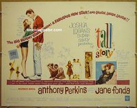 z794 TALL STORY half-sheet movie poster '60 Perkins, basketball!