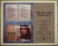 z805 TESS half-sheet movie poster '81 Roman Polanski, Kinski