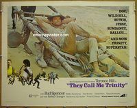 z809 THEY CALL ME TRINITY half-sheet movie poster '71 Terence Hill