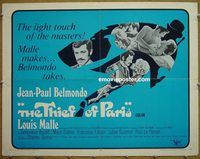 z812 THIEF OF PARIS half-sheet movie poster '67 Louis Malle