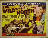 z901 WILD NORTH half-sheet movie poster '52 Cyd Charisse, Granger