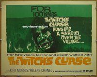 z904 WITCH'S CURSE half-sheet movie poster '63 Kirk Morris as Maciste!