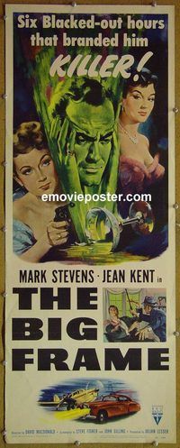 a089 BIG FRAME insert movie poster '53 Mark Stevens, Jean Kent