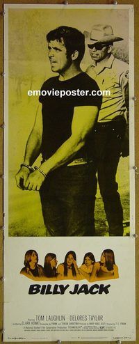 a095 BILLY JACK insert movie poster '71 Tom Laughlin, Taylor