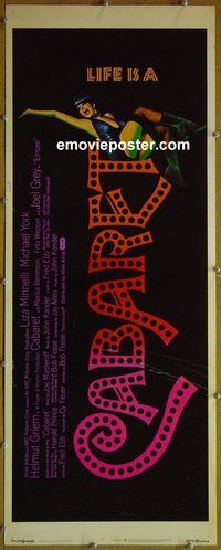a137 CABARET insert movie poster '72 Liza Minnelli, Michael York