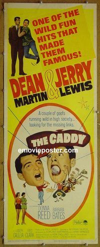 a139 CADDY insert movie poster R64 Martin & Lewis golfing!