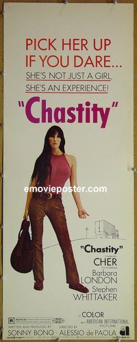 a165 CHASTITY insert movie poster '69 AIP, Sonny & Cher