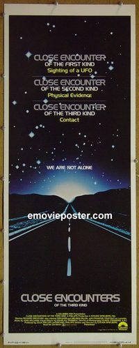 a177 CLOSE ENCOUNTERS OF THE THIRD KIND insert movie poster '77