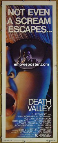 a224 DEATH VALLEY insert movie poster '82 Paul Le Mat