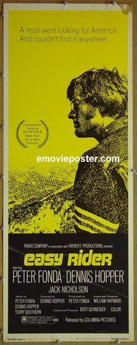 a260 EASY RIDER insert movie poster '69 Peter Fonda, Dennis Hopper