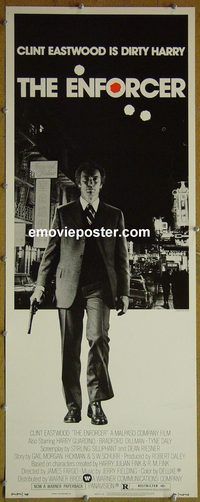 a265 ENFORCER insert movie poster '77 Clint Eastwood, classic!