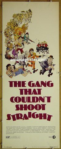 a320 GANG THAT COULDN'T SHOOT STRAIGHT insert movie poster '71