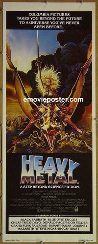 a380 HEAVY METAL insert movie poster '81 classic animation!