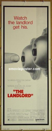 a499 LANDLORD insert movie poster '70 Beau Bridges, Lee Grant