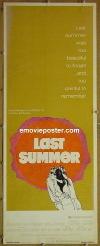 a500 LAST SUMMER insert movie poster '69 Hershey, Thomas