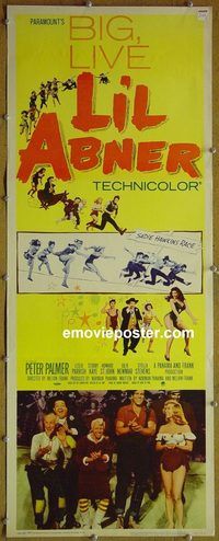 a518 LI'L ABNER insert movie poster '59 Julie Newmar