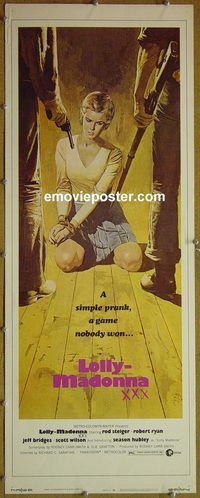 a524 LOLLY MADONNA XXX insert movie poster '73 Steiger, Ryan