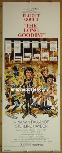 a529 LONG GOODBYE style C insert movie poster '73 Jack Davis artwork!