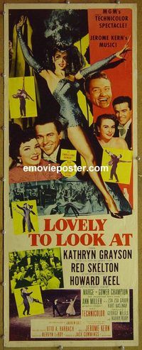 a540 LOVELY TO LOOK AT insert movie poster '52 Kathryn Grayson