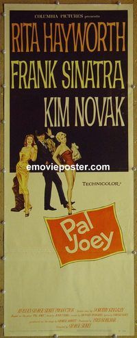a681 PAL JOEY insert movie poster '57 Rita Hayworth, Frank Sinatra