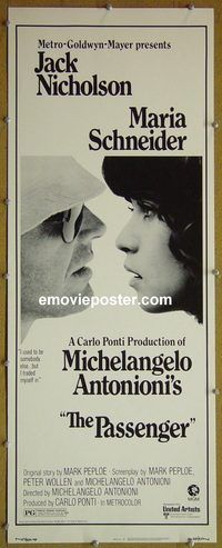 a695 PASSENGER insert movie poster '75 Jack Nicholson, Antonioni