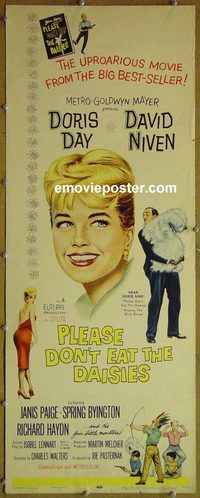 a717 PLEASE DON'T EAT THE DAISIES insert movie poster '60 Day