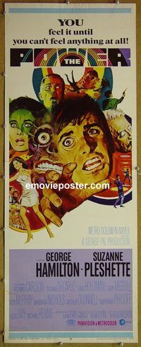 a725 POWER insert movie poster '68 George Hamilton, Ackerman