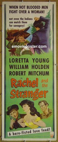 a743 RACHEL & THE STRANGER insert movie poster R53 Young, Holden