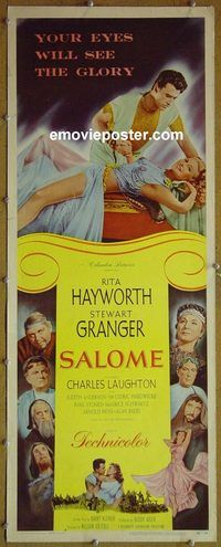 a788 SALOME insert movie poster '53 sexy Rita Hayworth!