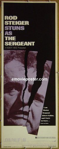 a806 SERGEANT insert movie poster '68 Rod Steiger, Law