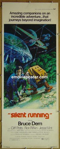 a841 SILENT RUNNING insert movie poster '72 Bruce Dern