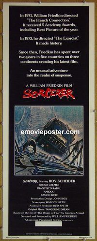 a861 SORCERER insert movie poster '77 William Friedkin