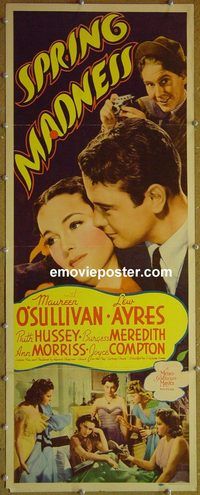 a875 SPRING MADNESS insert movie poster '38 O'Sullivan, Ayres