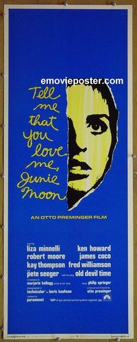 a940 TELL ME THAT YOU LOVE ME JUNIE MOON insert movie poster '70