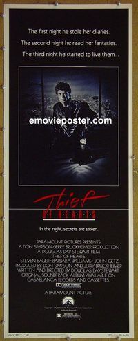 a954 THIEF OF HEARTS insert movie poster '84 Steven Bauer