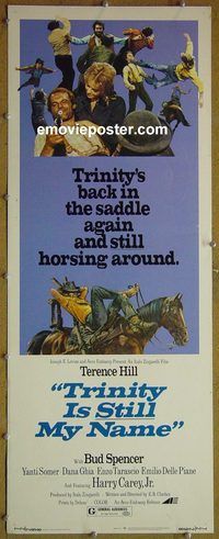 a995 TRINITY IS STILL MY NAME insert movie poster '72 Terence Hill