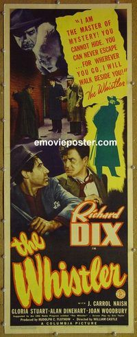 b056 WHISTLER insert movie poster '44 Richard Dix, Gloria Stuart