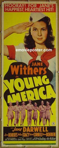 b084 YOUNG AMERICA insert movie poster '32 Spencer Tracy
