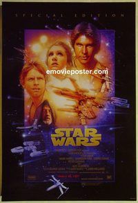 c141 STAR WARS advance Australian 1sh movie poster R97 George Lucas, Ford