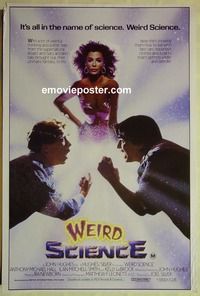 c143 WEIRD SCIENCE Australian one-sheet movie poster '85 Kelly LeBrock