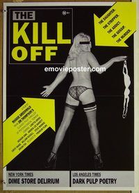 c149 KILL-OFF Australian special movie poster '89 sexy girl!