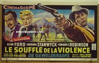 c497 BANDITS Belgian movie poster '55 Glenn Ford, Barbara Stanwyck