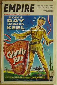 c508 CALAMITY JANE Belgian movie poster R60s Doris Day, Howard Keel